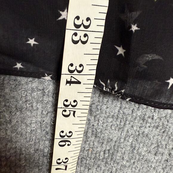 Derek Lam 10 Crosby Sz 2 Juno Trapeze Mini Dress Black Celestial Print Chiffon - Picture 12 of 13